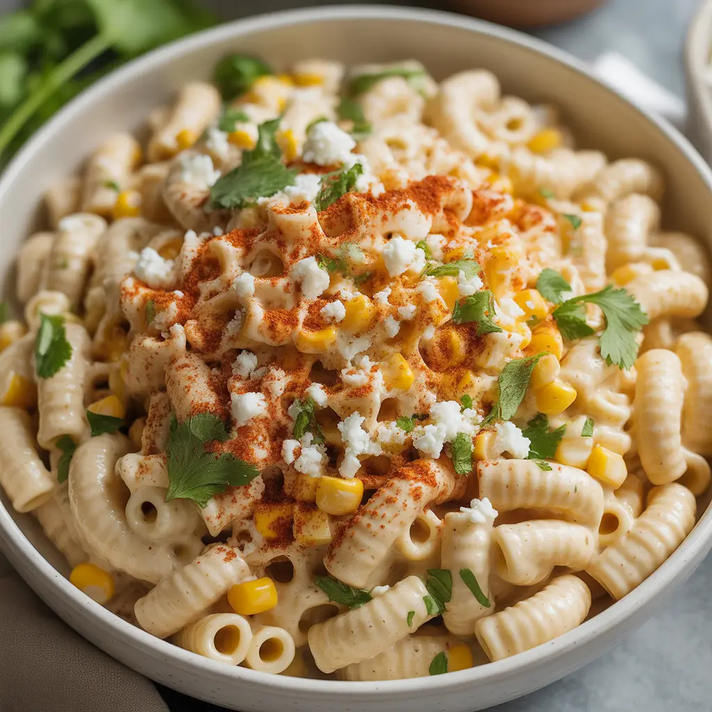 ditalini elote pasta salad served fresh