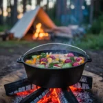 Dutch Oven Camp Dinners over campfire