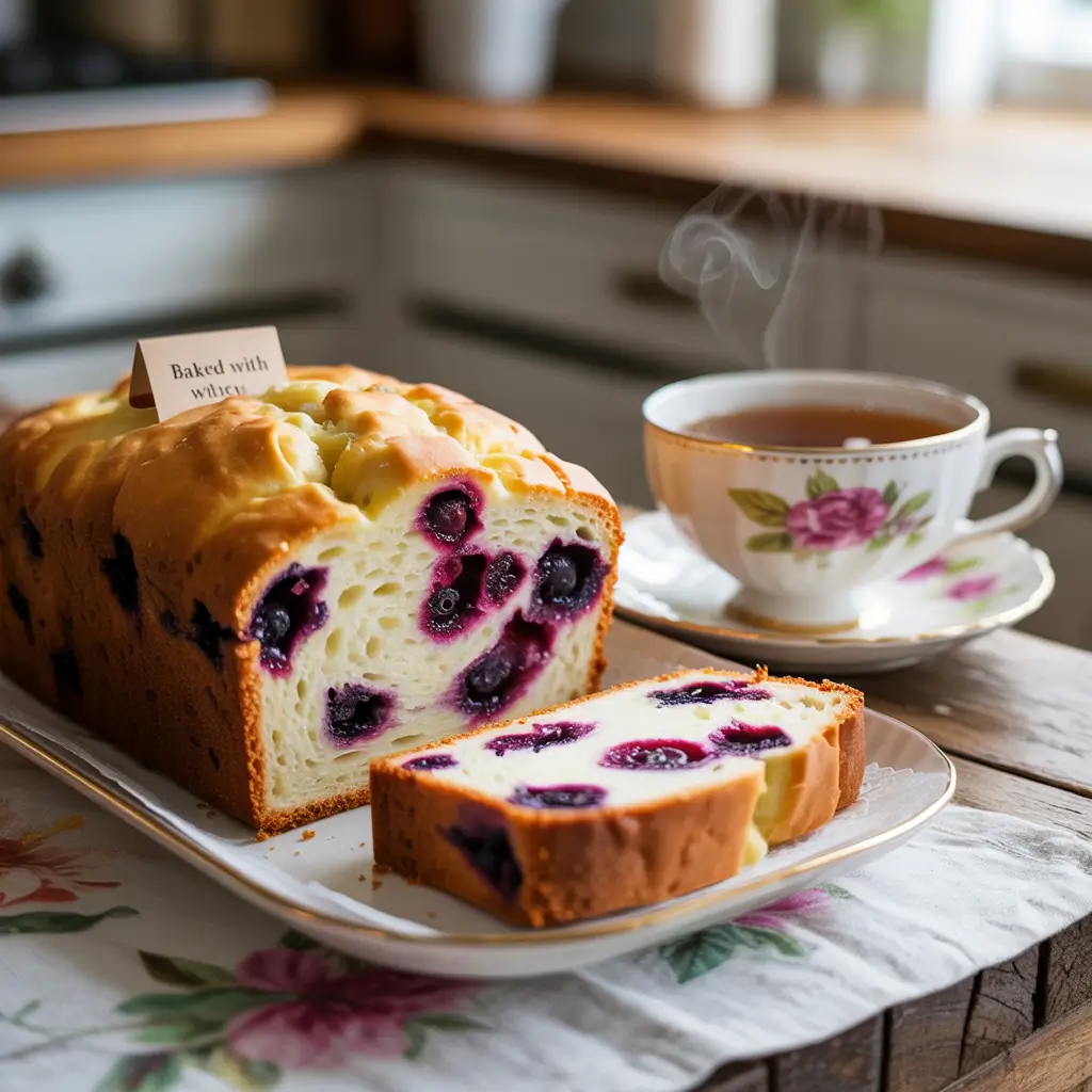 air fryer lemon blueberry bread