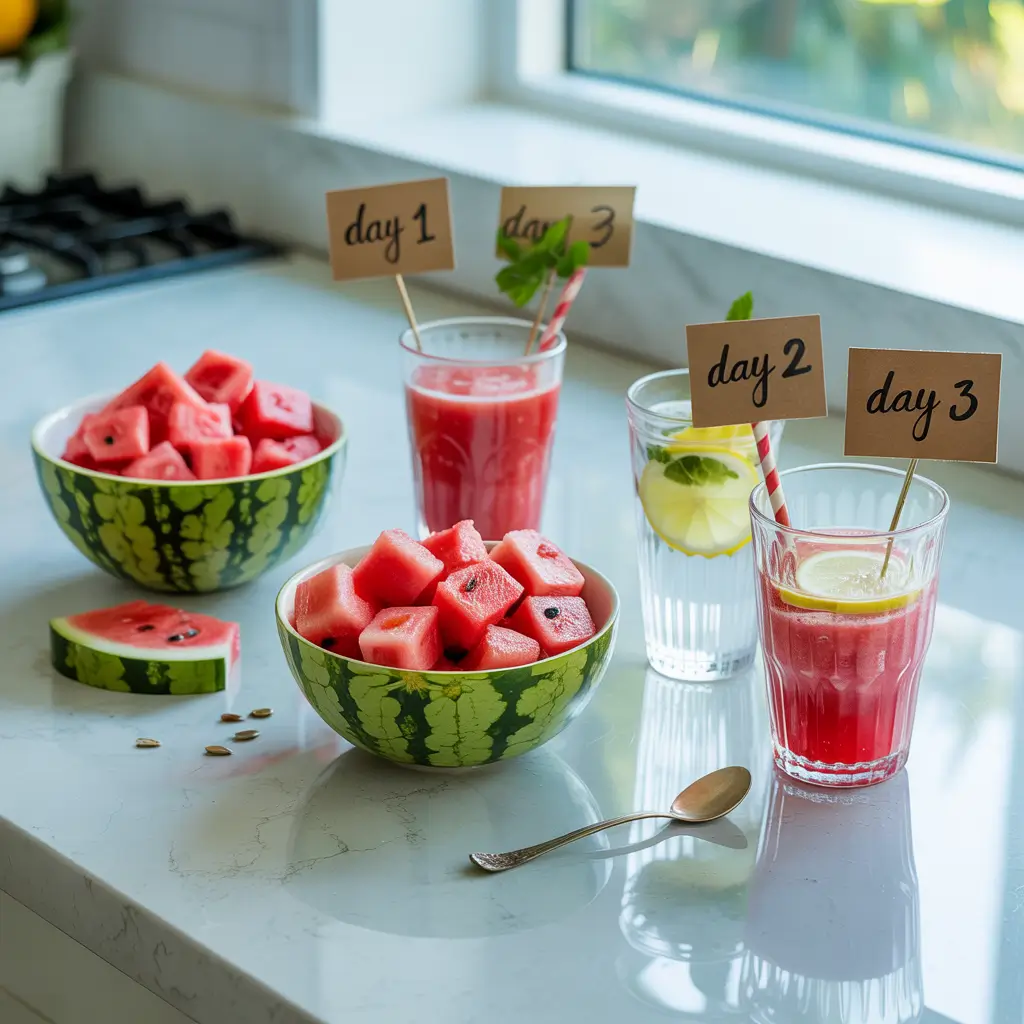 Watermelon cleanse diet 3-day meal plan