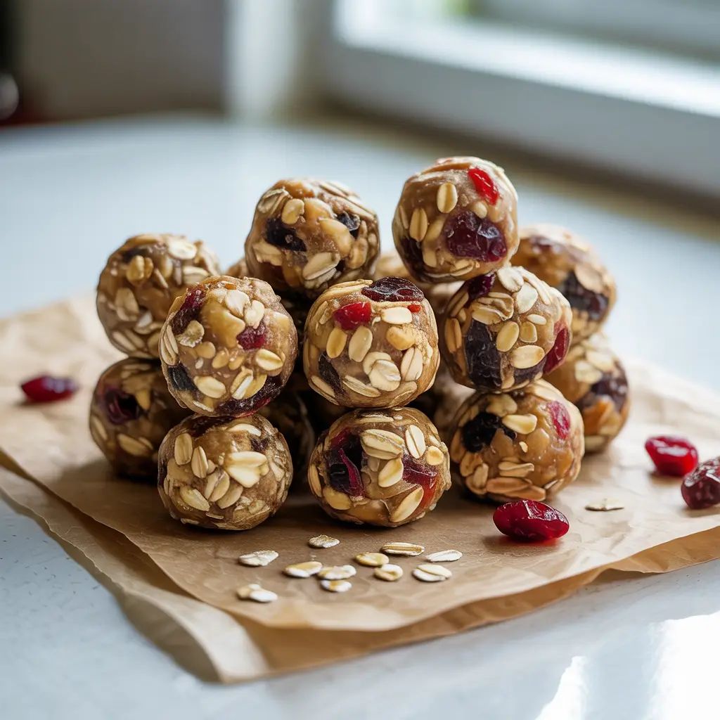 Handheld dried fruit energy bites snack