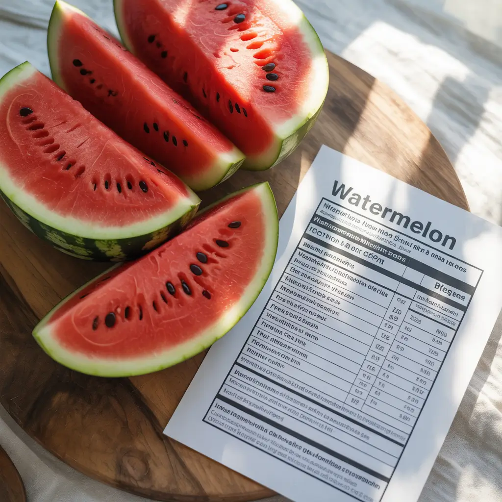 Nutritional benefits of diet watermelon crush