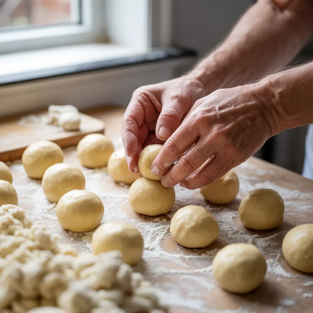 making air fryer protein donut holes step by step
