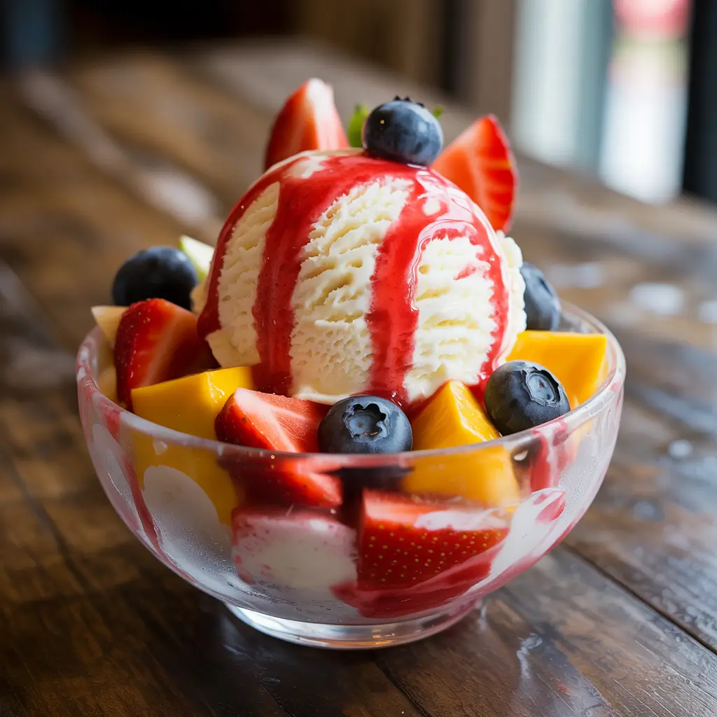 Fresh fruit mix-ins for healthy ice cream