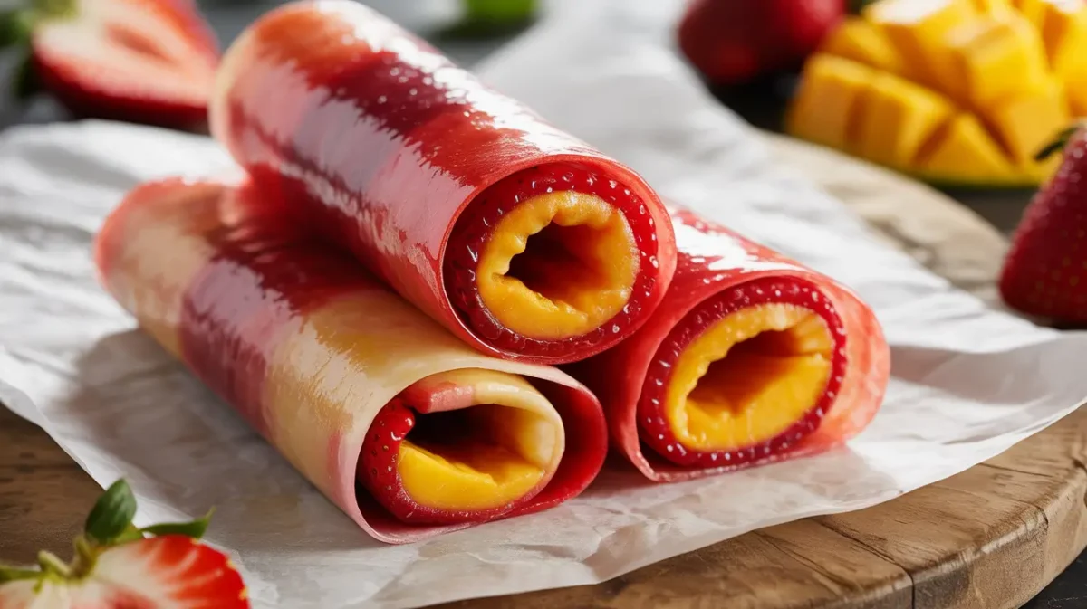 homemade fruit roll-ups recipe – healthy snack for kids