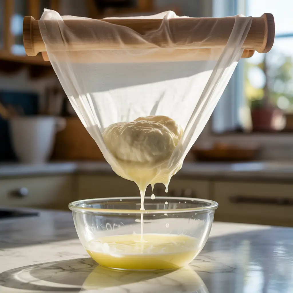 making paneer Indian cottage cheese at home