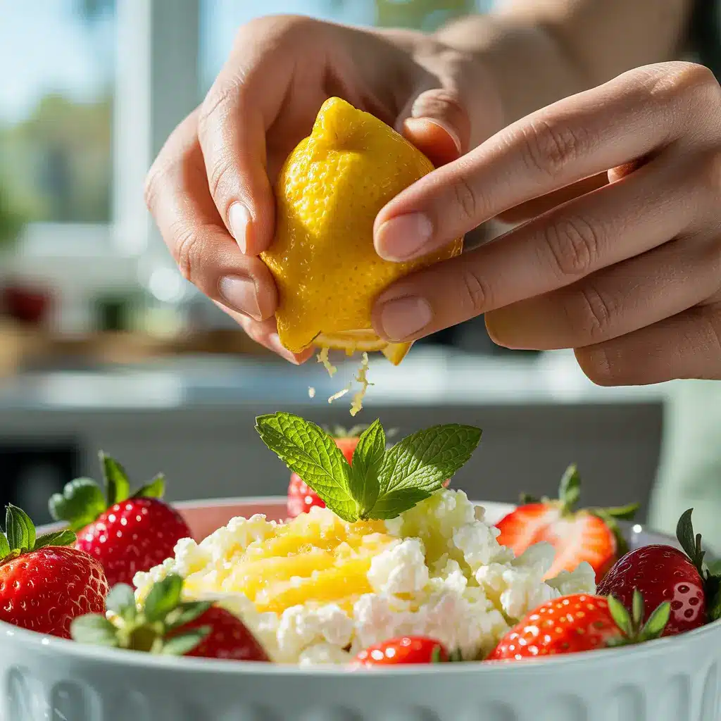 fruit with cottage cheese