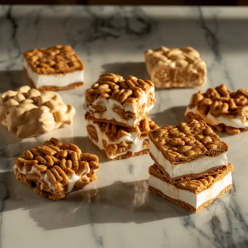 Cinnamon Toast Crunch Cookie variations including bars, ice cream sandwiches, and s’mores