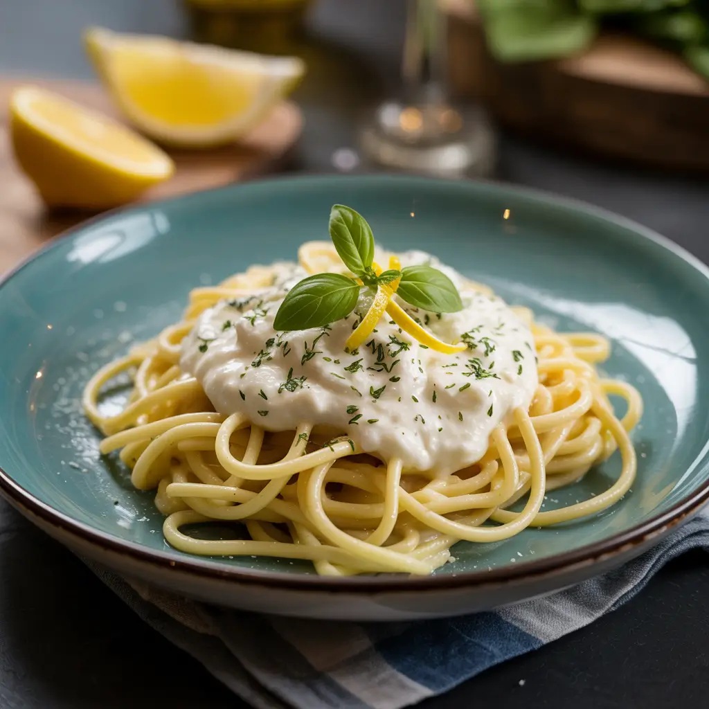 15-minute lemon ricotta pasta