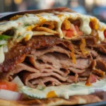 TikTok Doner Kebab wrap with crispy edges and juicy halal meat