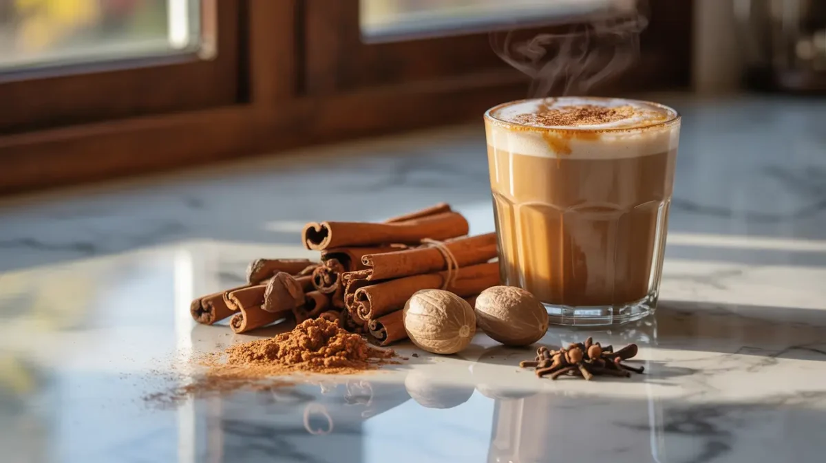 spice in pumpkin spice latte blend with cinnamon nutmeg and clove