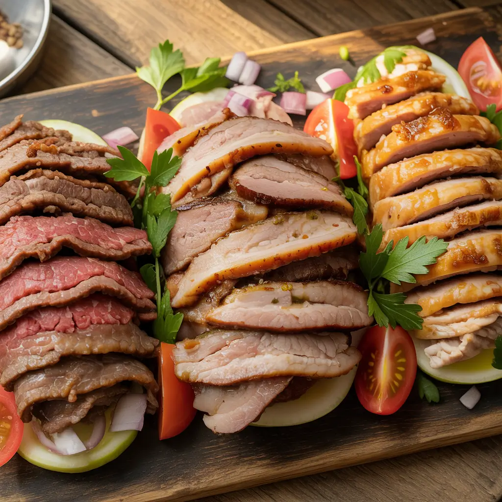 Doner vs gyro vs shawarma comparison photo