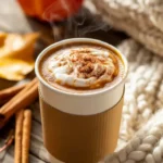 Pumpkin Spice Latte 2025 in cozy fall setting