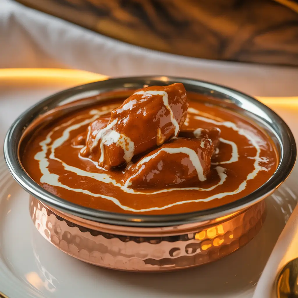 restaurant style north indian butter chicken bowl