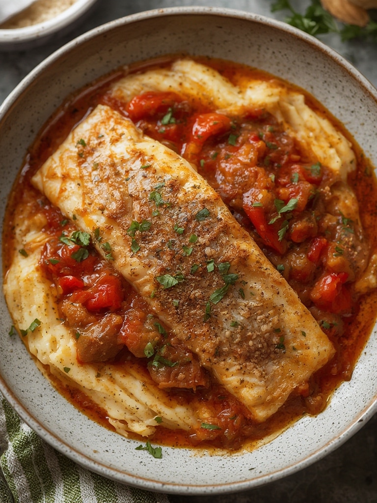 Quick Tilapia in Roasted Pepper Sauce